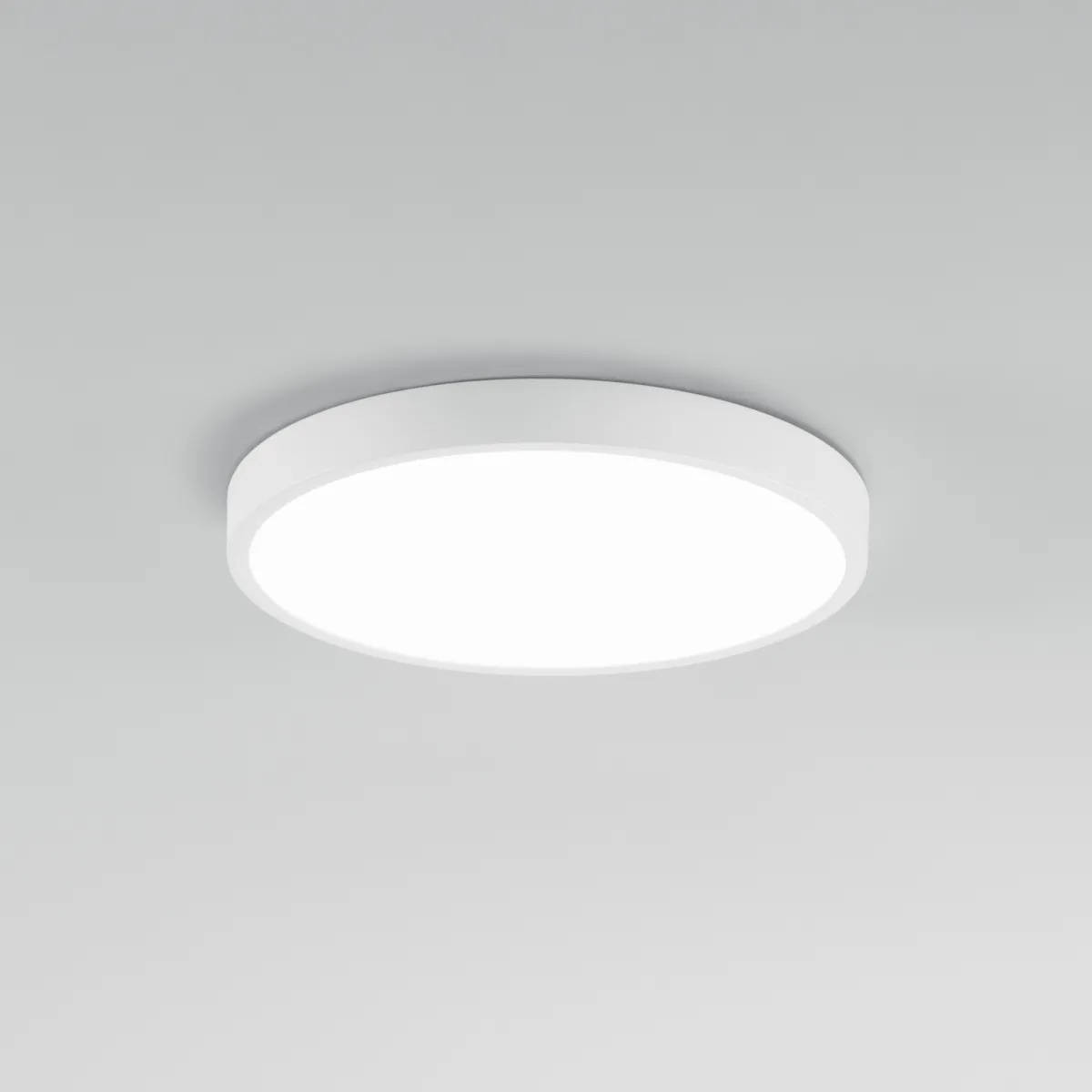 DOMO Runde weiße LED-Deckenleuchte 24W 2700LM 4000K IP44...
