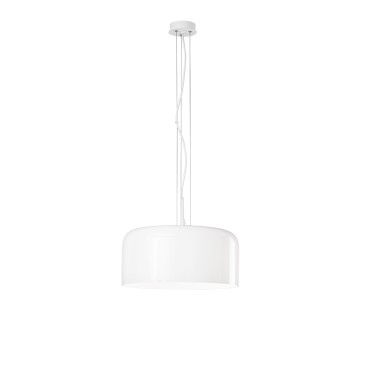 Suspension GIBUS blanche 1XE27 40X40X150CM