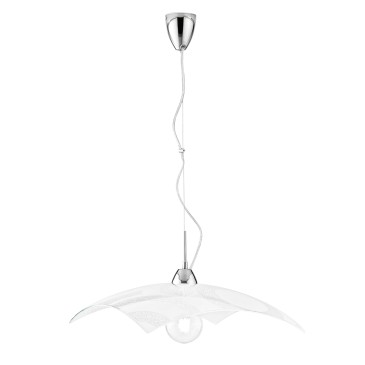 Suspension blanche MIRO' 1XE27 45X45X110CM