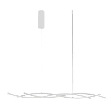 Suspension LED cinétique blanche 40 W 5100 lm CCT 117,2 x 6 x 105 cm