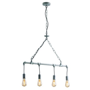 Suspension galvanisée AMARCORD 4XE27 86X110CM