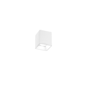 PLAFONDS CARRÉ NAOS EN PLÂTRE 1XGU10 11X11X13CM
