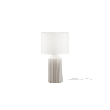 Lampe de table en céramique beige ou verte E27