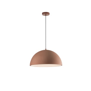 SOSPENSIONE XENIA ROSSA IN PU 1XE27 50X25CM