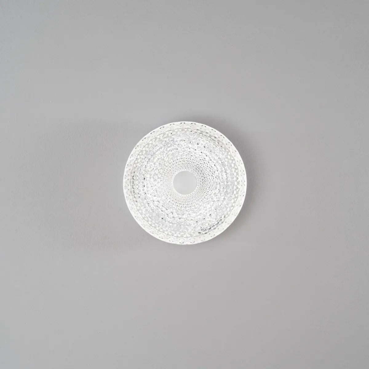 PLAFONIERA LED UNIKA IN ACRILICO BIANCO CON DIFFUSORE EFFETTO DIAMANTATO 18W 2430LM CCT 3000/4000/6500K 29X7,5X29CM