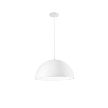 Suspension XENIA blanche en polyuréthane 1XE27 50 x 25 cm