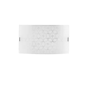 APPLIQUE ESAGRAM BIANCA/GRANIGLIA 2XE27 35X10,5X20CM