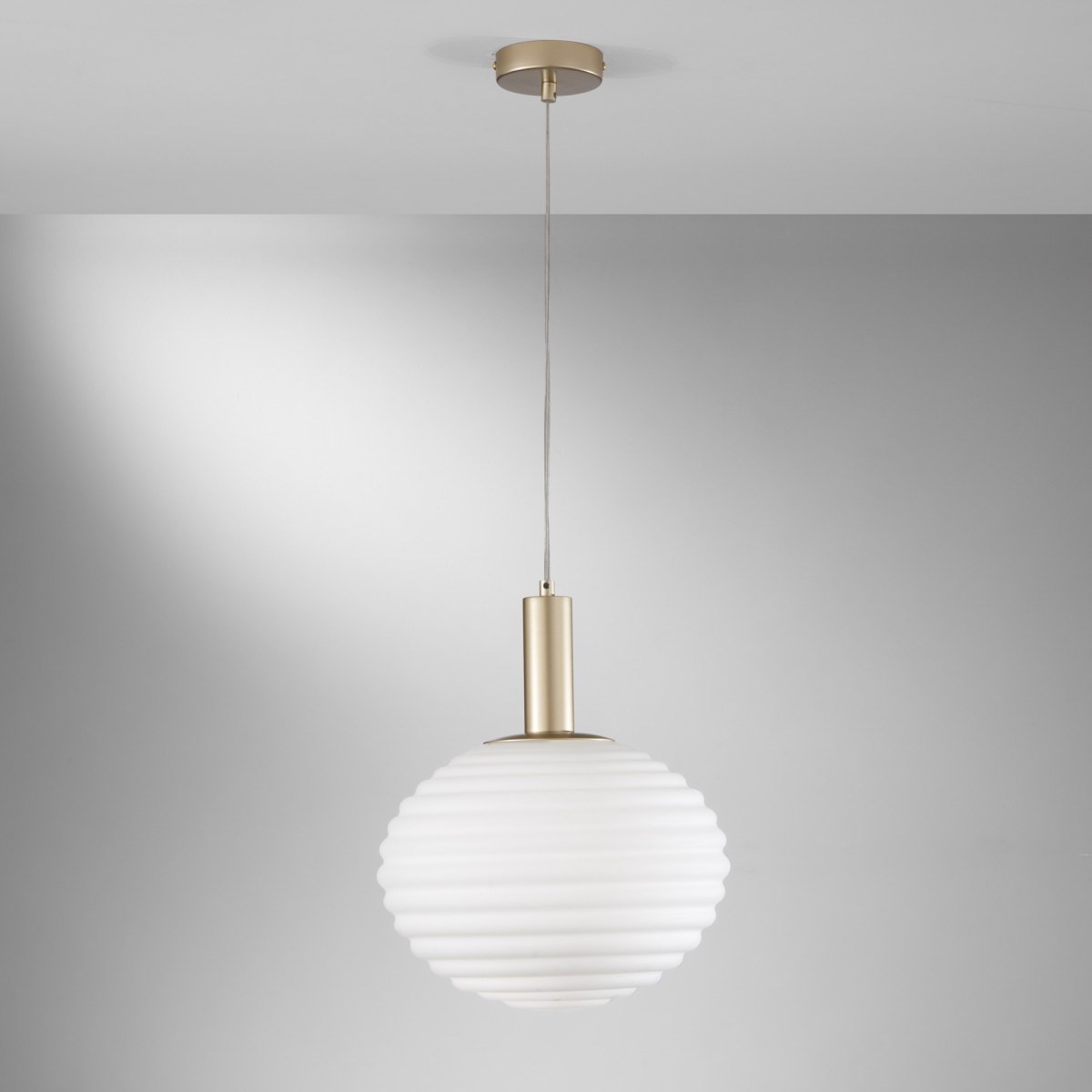 Suspension Ripple Gold 1XE27 32X32X150CM
