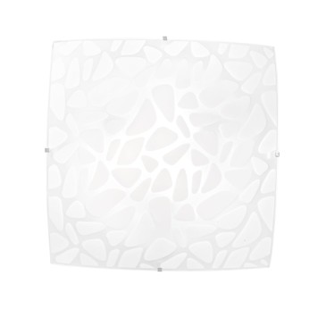 PLAFONIERA ISLAND BIANCA 3XE27 40X40X10CM