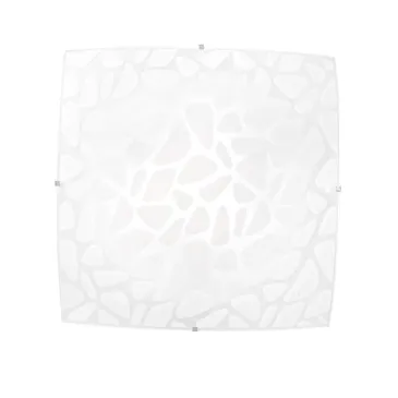 PLAFONIERA ISLAND BIANCA 3XE27 40X40X10CM