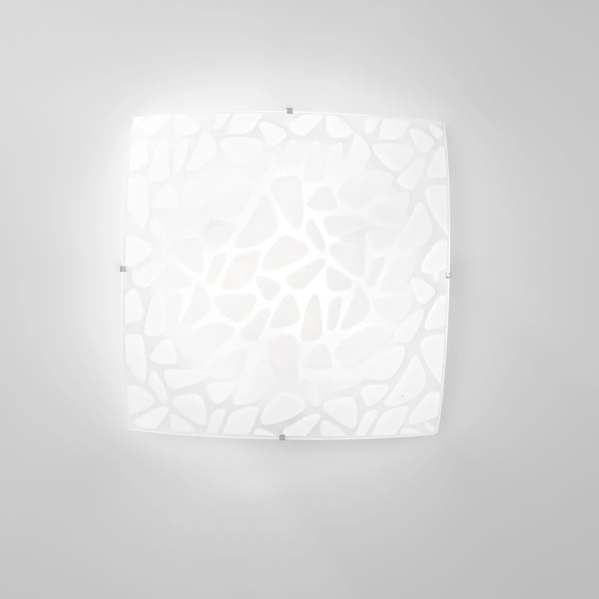 PLAFONIERA ISLAND BIANCA 3XE27 40X40X10CM