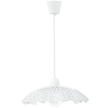 SOSPENSIONE CASHMERE BIANCA 1XE27 42X42X120CM