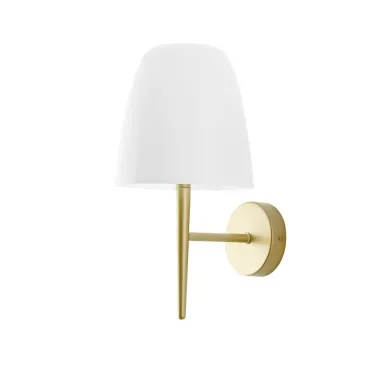 Moderne weiße und transparente E14-Wandleuchte | Mondialshop