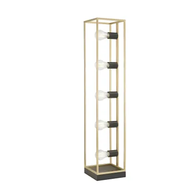 Lampadaire KIMERA noir/or 5 x E27 20 x 20 x 200 cm