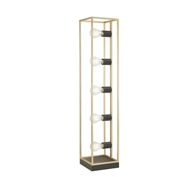 PIANTANA KIMERA NERA/ORO 5XE27 20X20X200CM