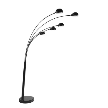 Lampadaire Eracle noir 5 x E14 108 x 35 x 219 cm