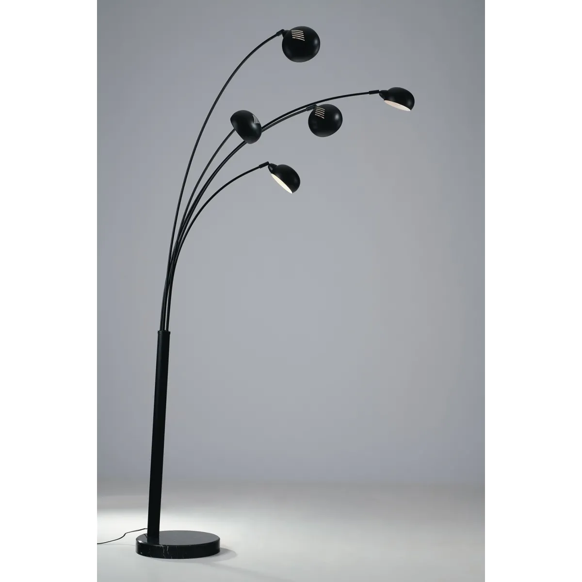 Lampadaire Eracle noir 5 x E14 108 x 35 x 219 cm