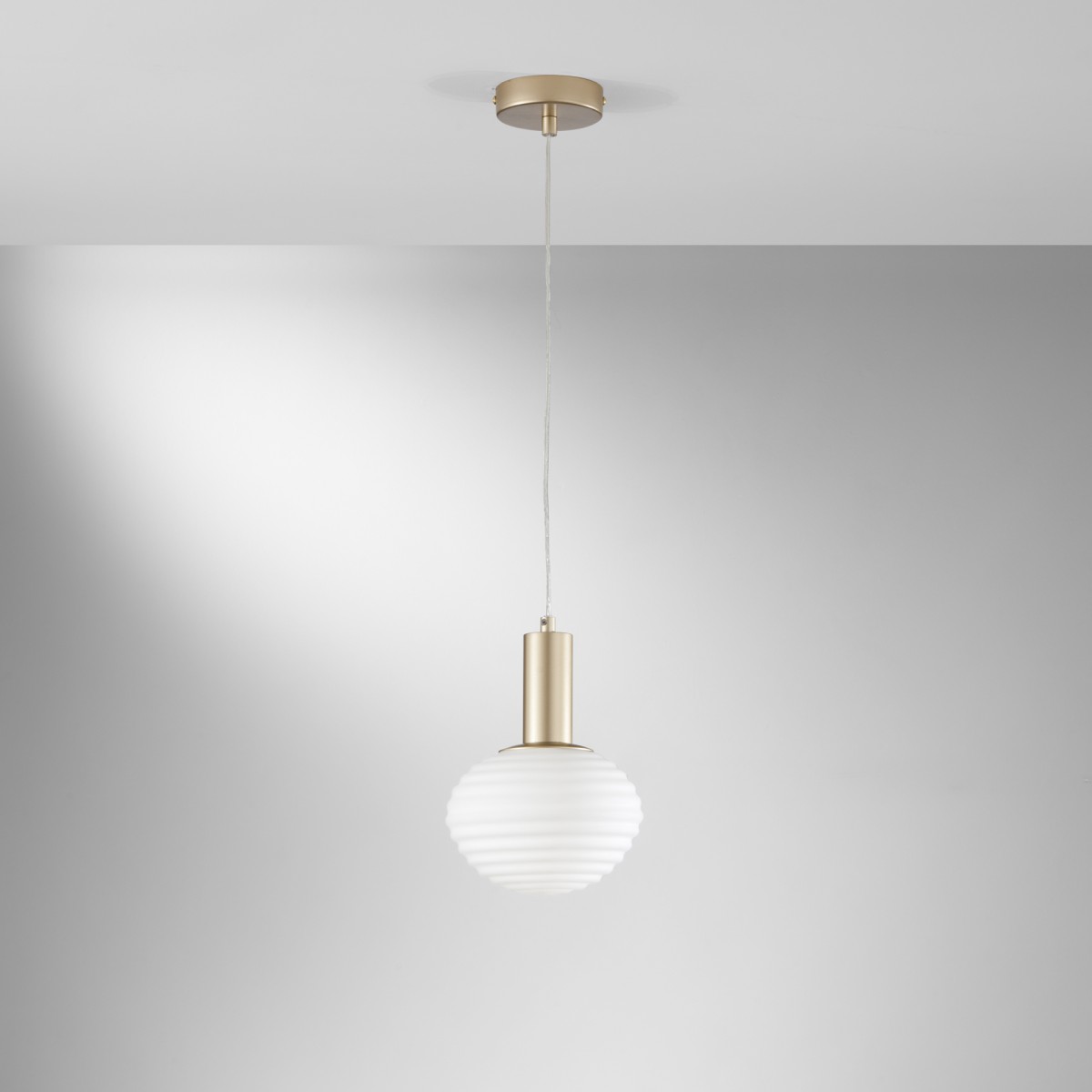 SOSPENSIONE RIPPLE ORO 1XE27 18X18X150CM