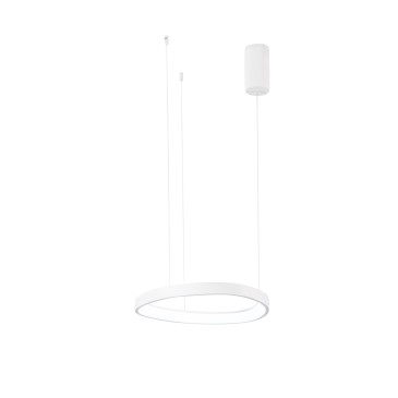 KLAPTON LED-Pendelleuchte, weiß, 40 W, 6160 lm, Farbtemperatur 45 x 3,5 x 150 cm