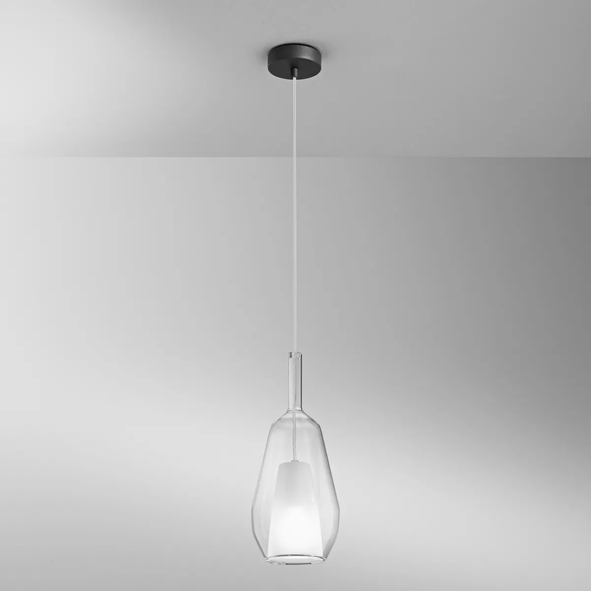 VETRO PIREX TRASPARENTE CON CAVO E CONNETTORE 16X38CM