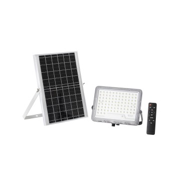 Projecteur GLASER 1800 lm 4000 K avec panneau solaire, batterie 3,2 V 15 Ah, IP65, 24,25 x 4,77 x 21,9 cm