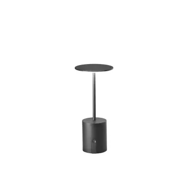 LIBERTY Wiederaufladbare LED-Tischleuchte Schwarz 2W 300LM 3000K Dimmbar IP44 10X22CM