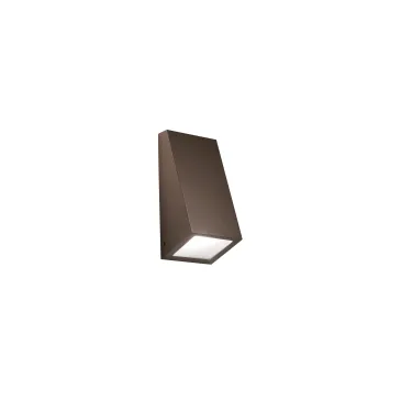 Bronzene Pop-up-Wandleuchte aus Metall, Schutzart IP44, 1xE27, 118x104x247 mm