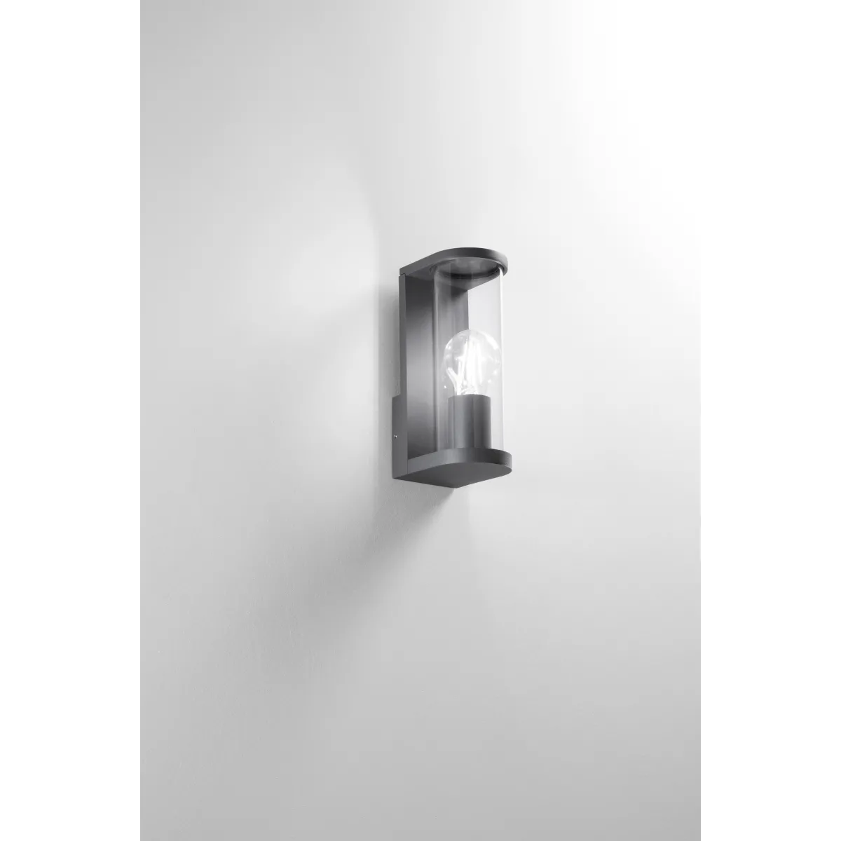 APPLIQUE ROSEN ANTRACITE IN ALLUMINIO+VETRO 1XE27 IP44 119X83X222MM
