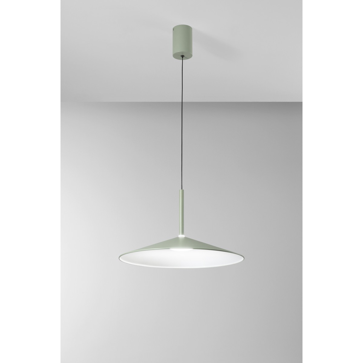 Suspension LED verte KHAN 16W 2700/3200/4000K 48X150CM