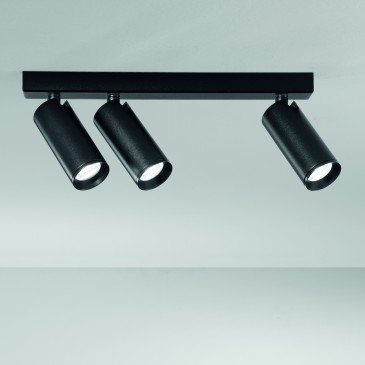 Mini-Scheinwerfer mit 3xGU10-Fassung, Schwarz oder Weiß | Mondialshop