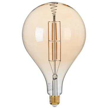 GLS160 E27 LED-Glühlampe mit bernsteinfarbenem Glühfaden, 8 W, 730 lm, 2500 K, 300° Abstrahlwinkel, 160 x 263 mm, 15000 h, Farbw