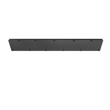 Cadre rectangulaire noir à 11 trous, 142 x 30 x 4,1 cm
