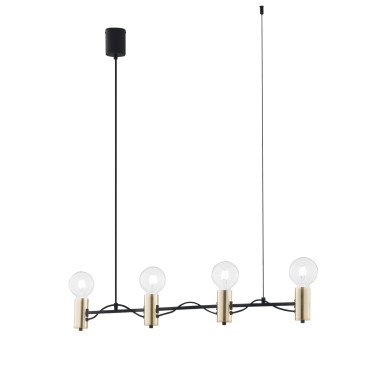 Suspension AXON NOIR/OR 4XE27 92X7,5X140CM