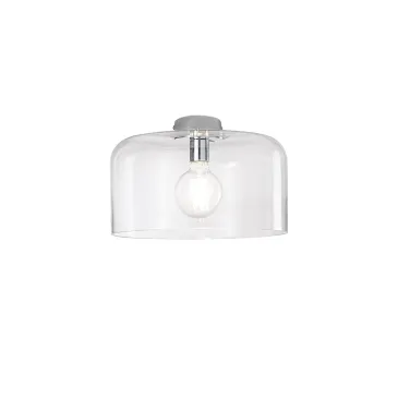 GIBUS Transparente Deckenleuchte 1xE27 35x35x23cm