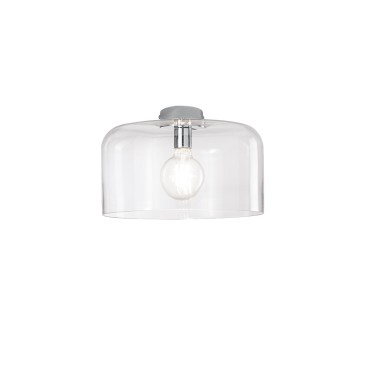 Plafonnier transparent GIBUS 1XE27 35X35X23CM