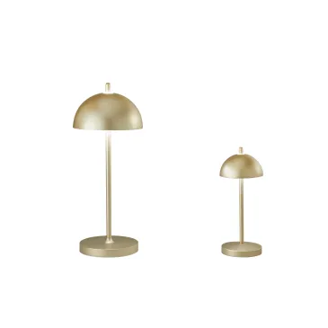 LAMPADA DA TAVOLO RICARICABILE LED PARTY ORO 1,5W 134LM 3000K DIMM. IP44 8X19,8CM