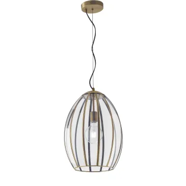 Chester Suspension Klar/Messing 1xE27 30x30x137cm