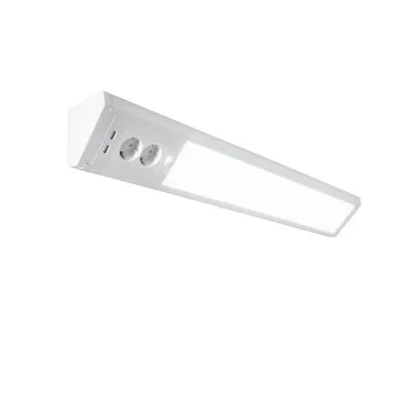 Bande LED blanche avec 2 prises intégrées | Mondialshop