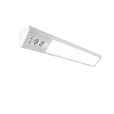 BARRA LED HABILIS BIANCO 15W 1750LM 4000K 1XSCHUKO 2XUSB 78,5X7,9x12,2CM