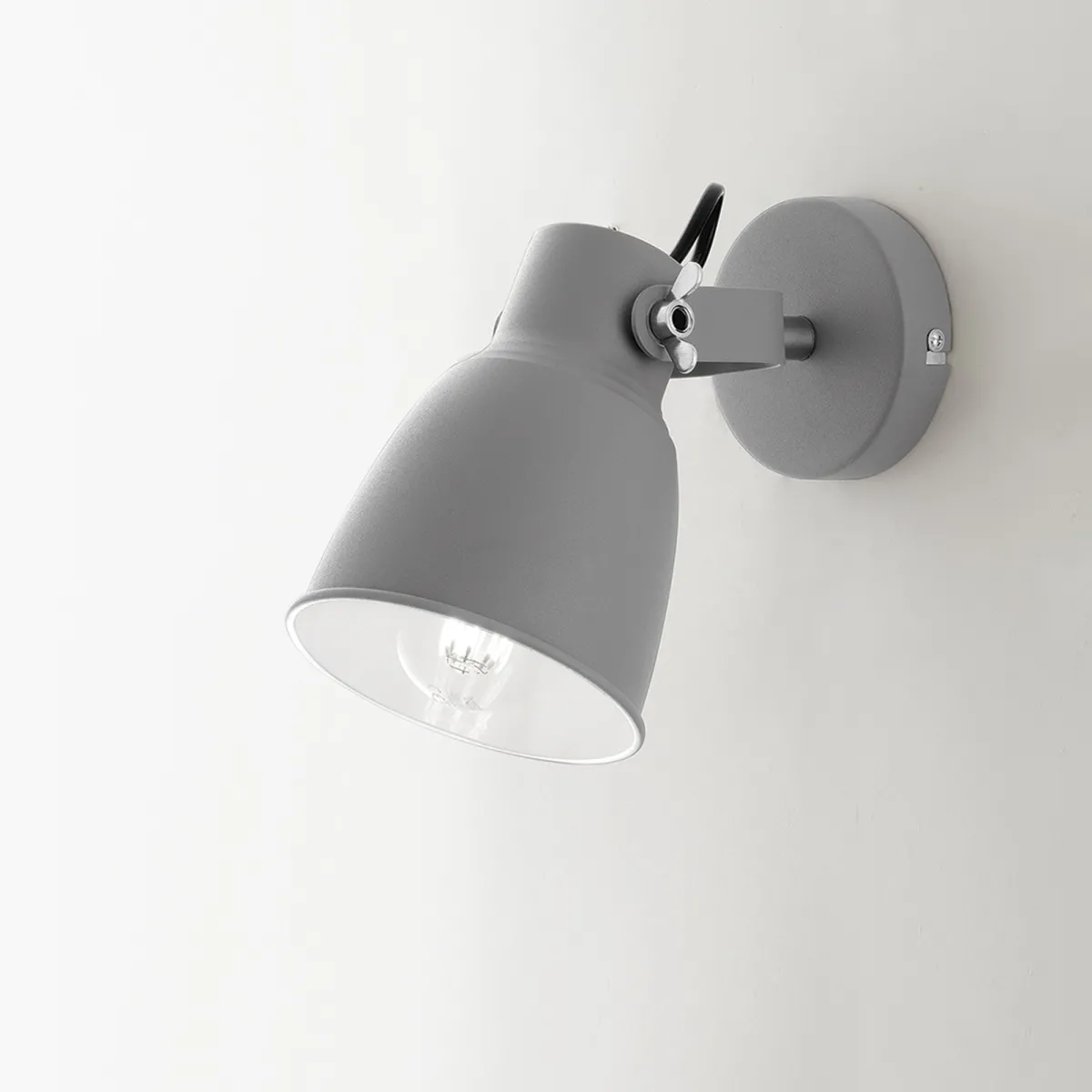 APPLIQUE LEGEND GRIGIA/NICKEL 1XE27 12,3X22X19,5CM