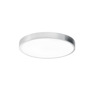 Plafonnier LED rond chromé DOMO 24W 2700LM 4000K IP44 24x2,4cm