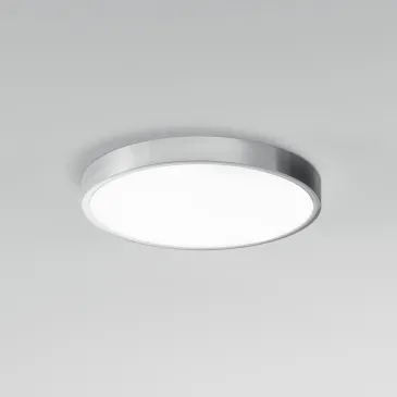 Plafonnier LED rond chromé...