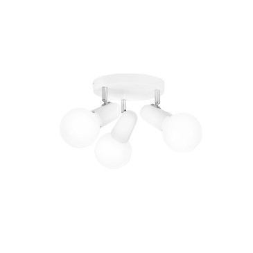 Spot 3 lampes E27, blanc ou noir | Mondialshop