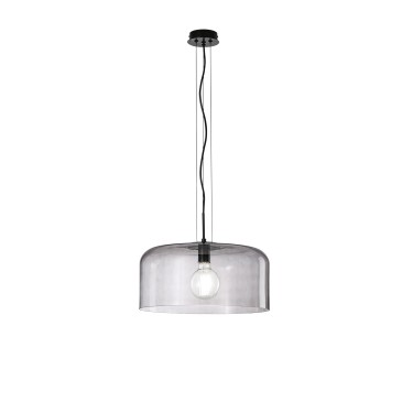 Suspension Gibus fumée 1XE27 40X40X150cm