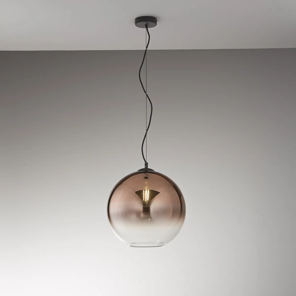 SUSPENSION MARTE COPPER 1XE27 35X35X156,7CM