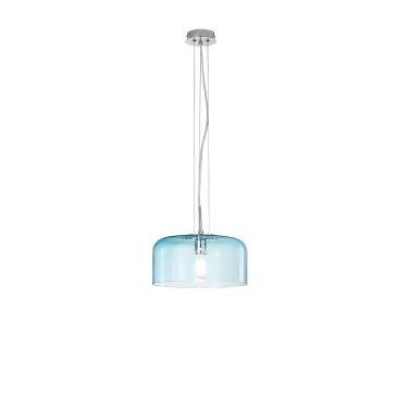 SUSPENSION GIBUS TURCHESE 1XE27 30X30X150CM