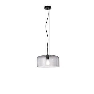 Suspension Gibus fumée 1XE27 30X30X150cm