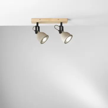 Spot en bois gris et bois...