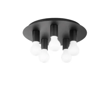 PLAFONIERA STRIKE NERA 5XE27 35X35X86CM