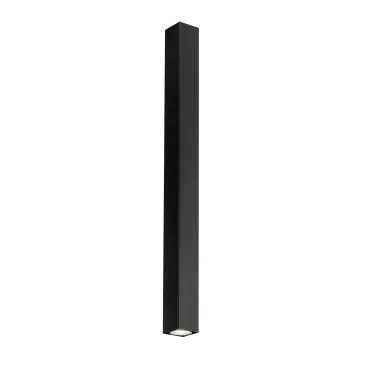 FLUKE SQUARE Schwarze Deckenleuchte 1xGU10 6x6x75cm